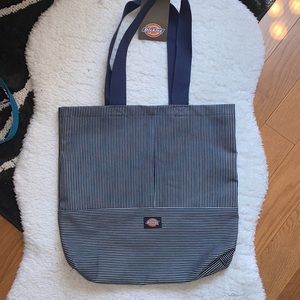 NWOT UO Dickies Dark Blue Vertical Striped Tote Bag